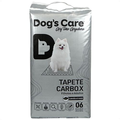 TAPETE HIGIÊNICO CARBO.X DOGS CARE PARA CÃES COM 06 UNIDADES 90CM X 60CM TAPETE HIGIÊNICO CARBO.X DOGS CARE PARA CÃES COM 06 UNIDADES 90CM X 60CM